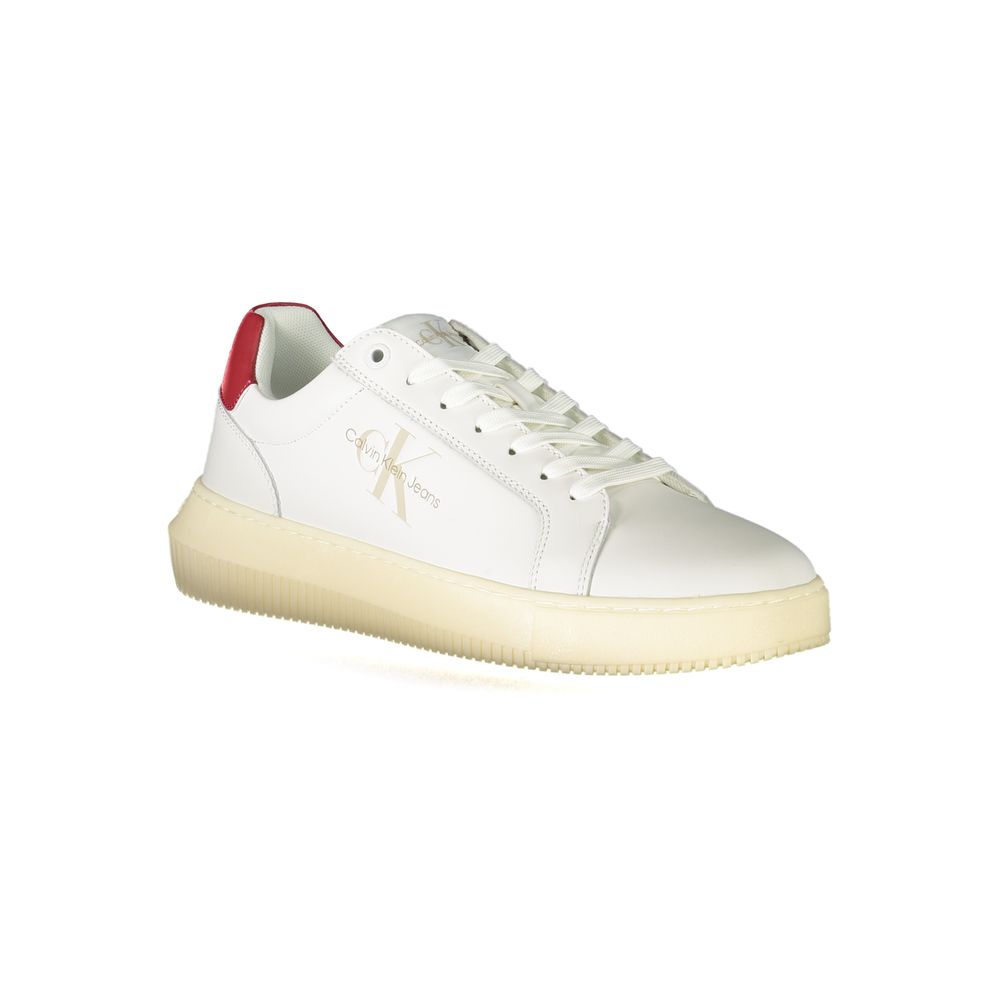 Calvin Klein Sneaker aus weißem Polyester