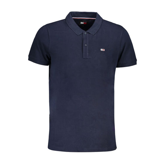 Tommy Hilfiger Blaues Baumwoll-Poloshirt