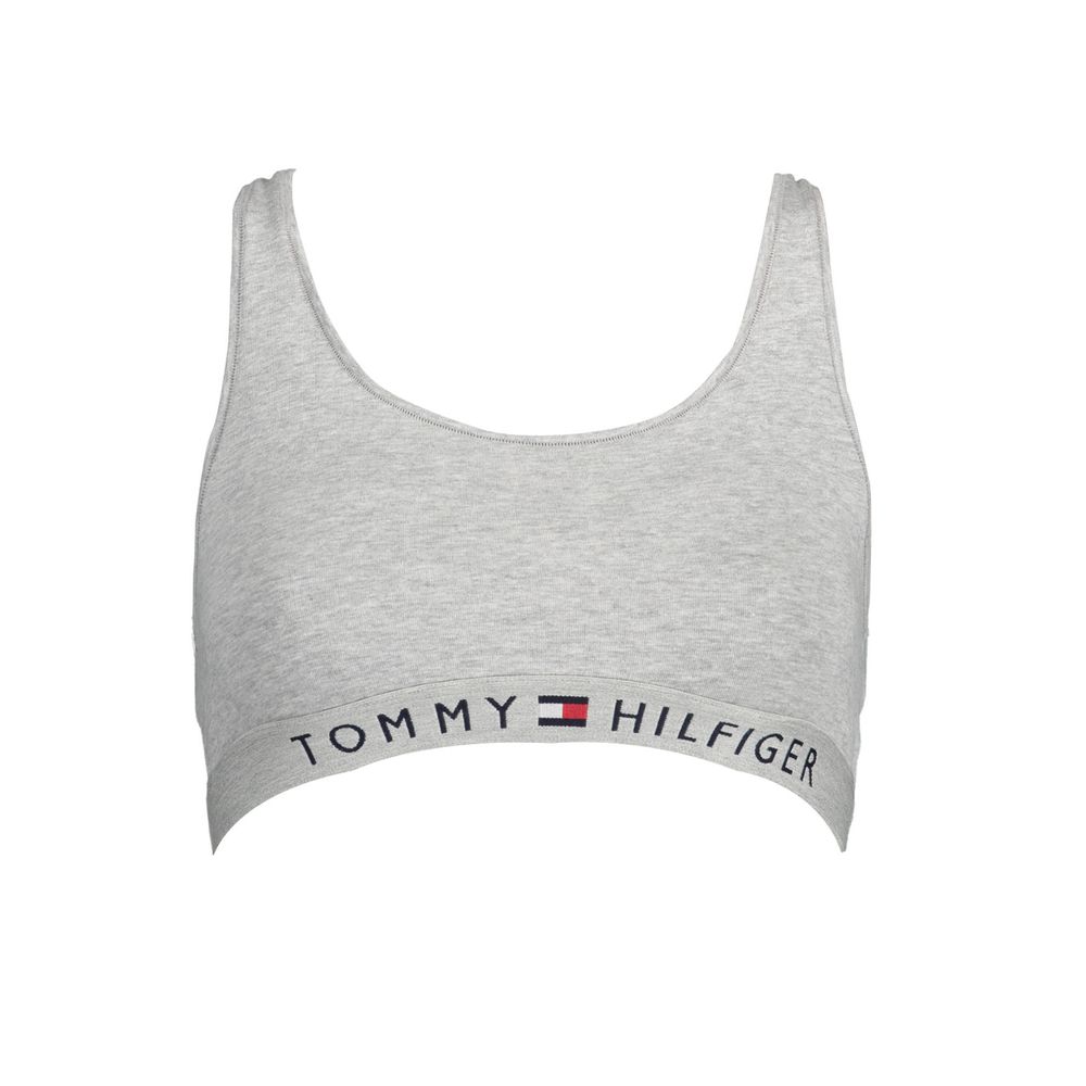 Tommy Hilfiger Grauer Baumwoll-Sport-BH für Frauen