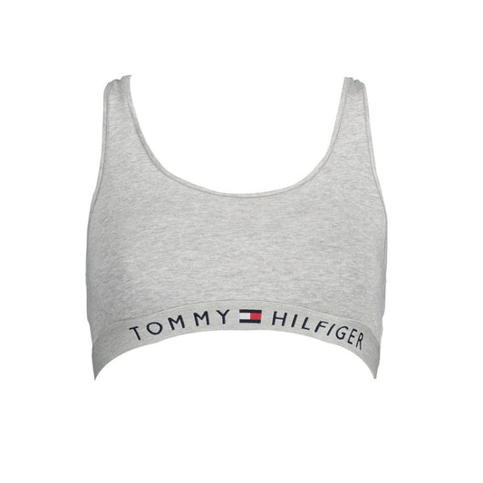 Tommy Hilfiger Grauer Baumwoll-Sport-BH für Frauen