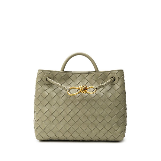 Bottega Veneta Grüne Lederhandtasche