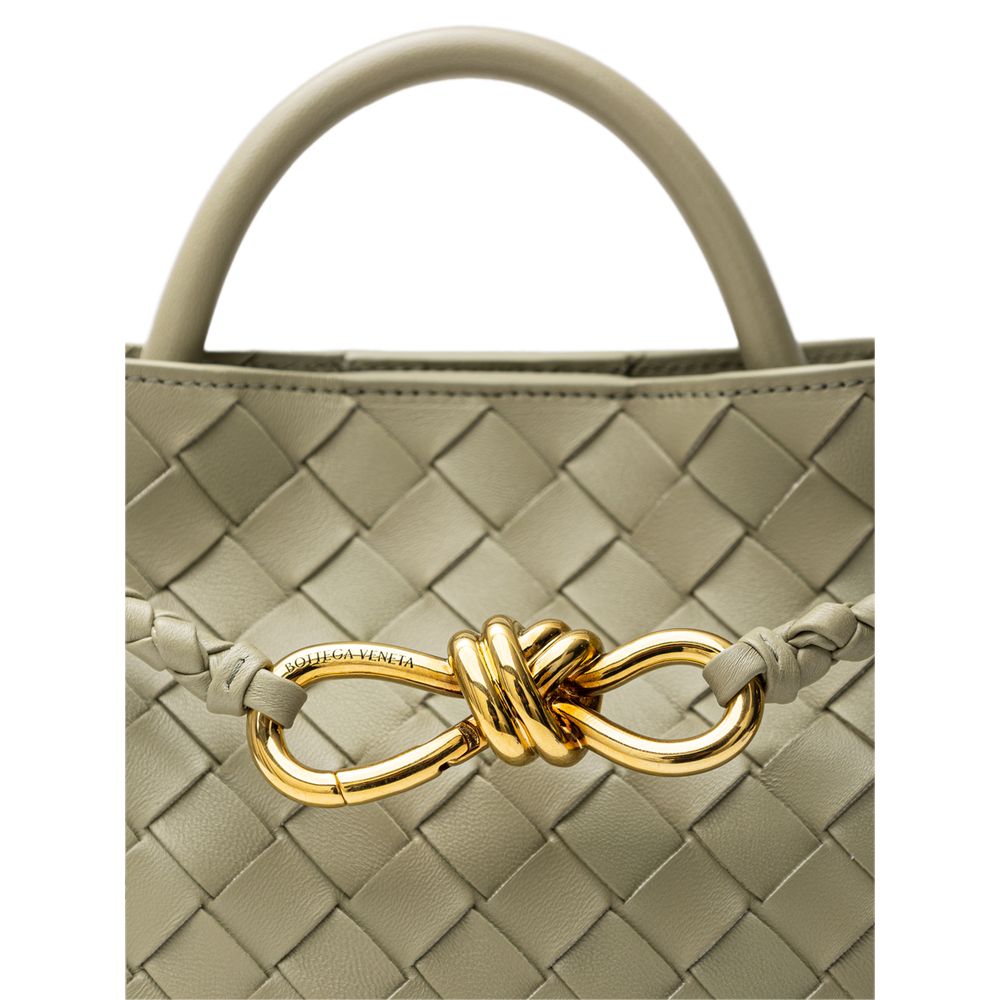 Bottega Veneta Grüne Lederhandtasche