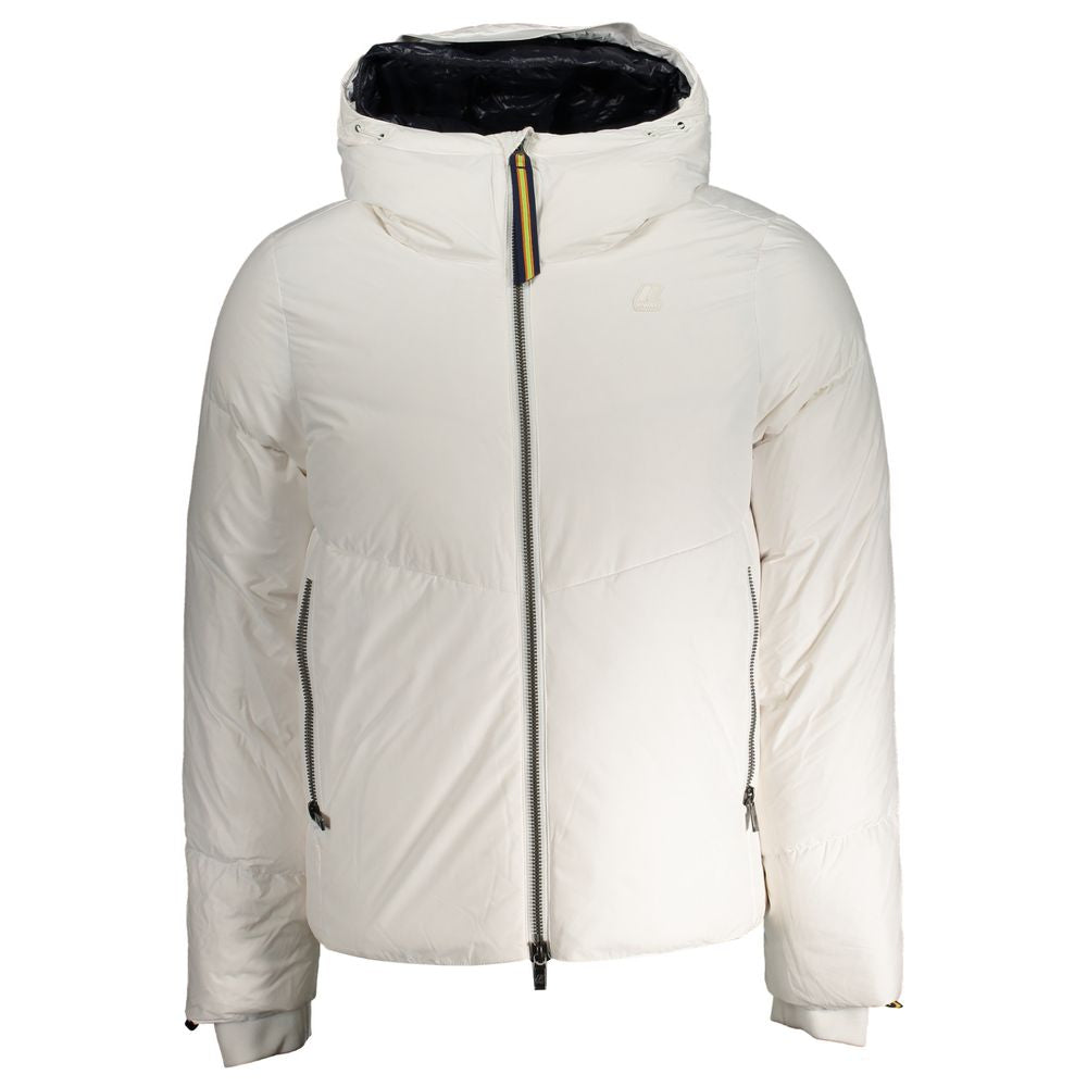 K-WAY Weiße Polyester-Jacke