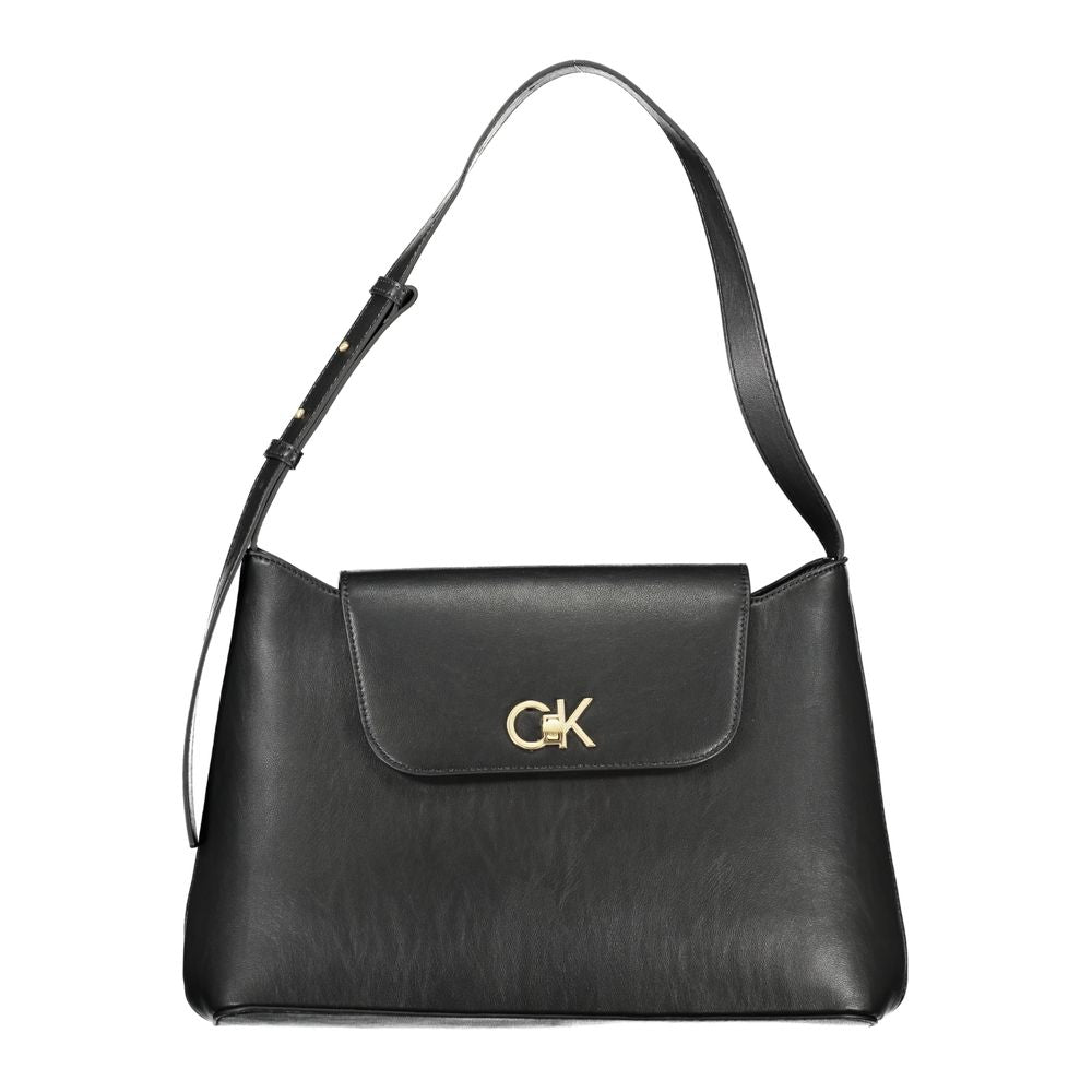 Calvin Klein Schwarze Polyester Handtasche