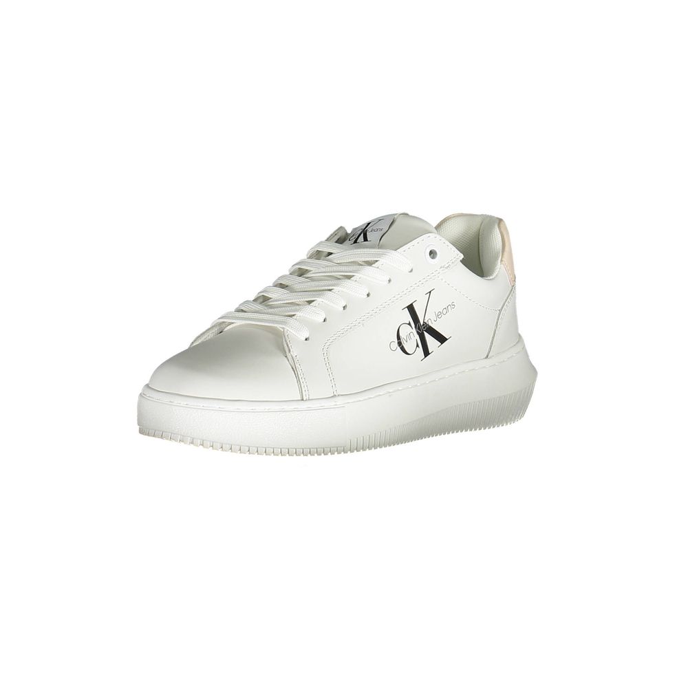 Calvin Klein Weißes Leder Damen Sneaker