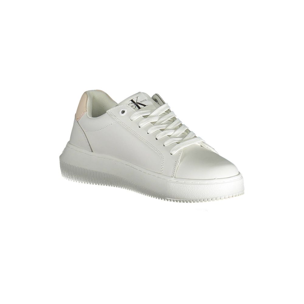 Calvin Klein Weißes Leder Damen Sneaker