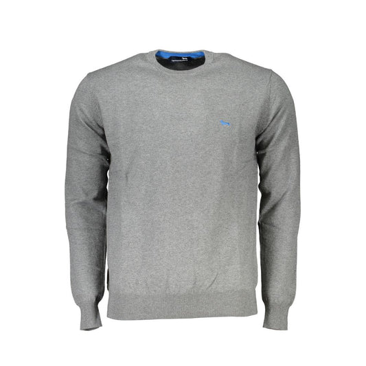 Harmont & Blaine Schicker grauer Pullover mit Rundhalsausschnitt aus Baumwollmischung