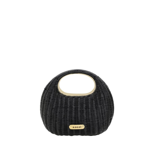 Sacai Rattan Handtasche