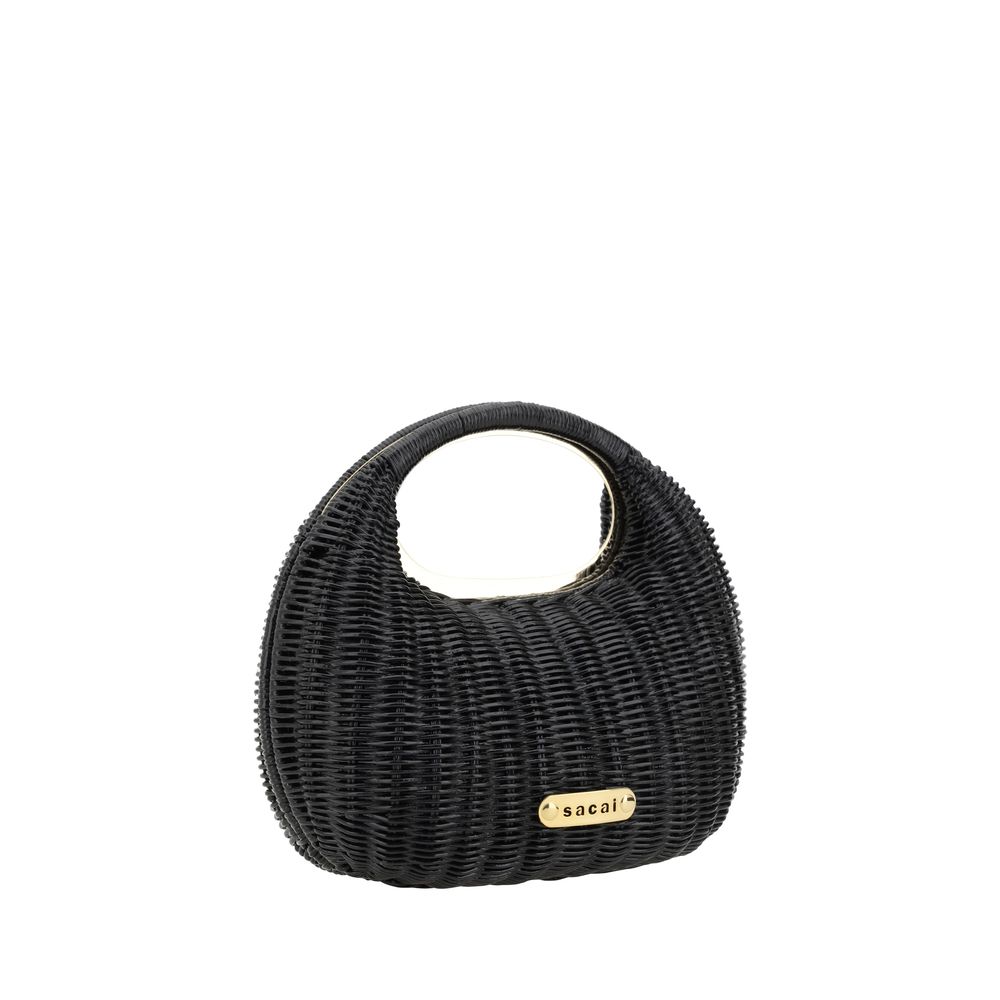 Sacai Rattan Handtasche