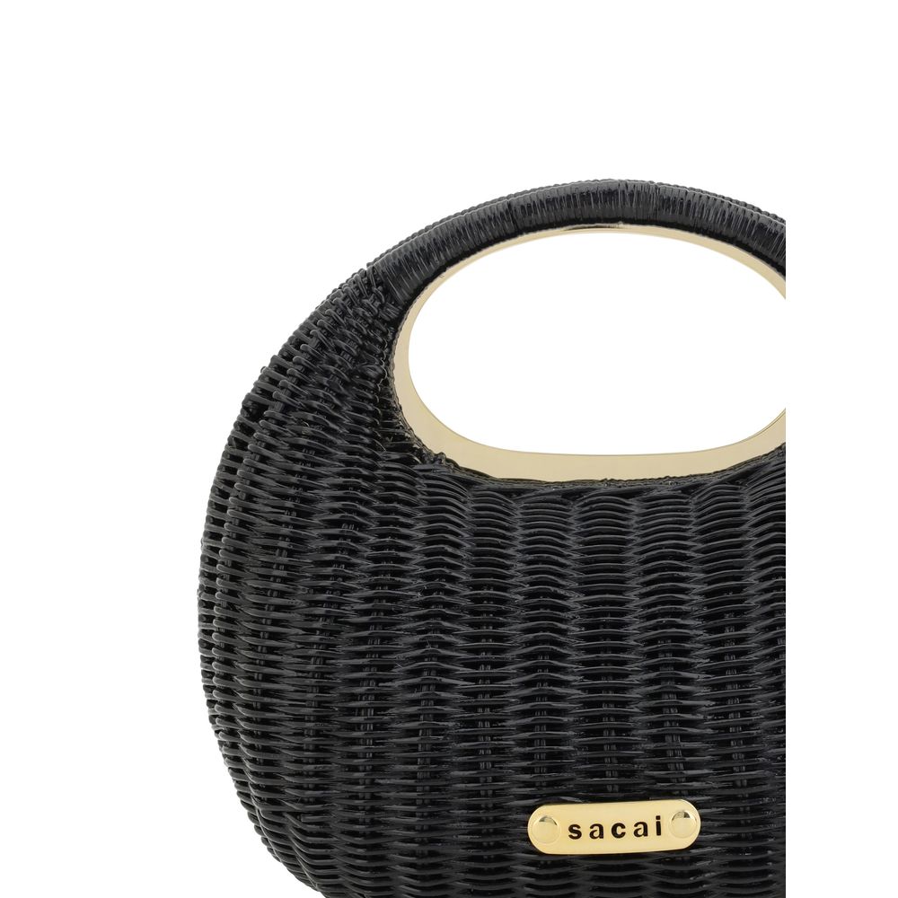 Sacai Rattan Handtasche