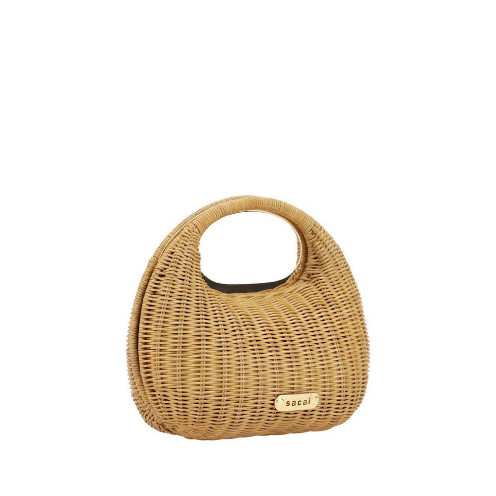 Sacai Rattan Handtasche