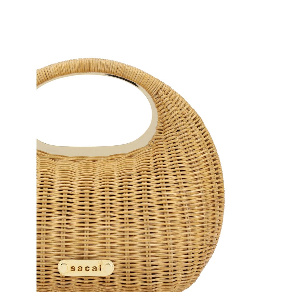 Sacai Rattan Handtasche