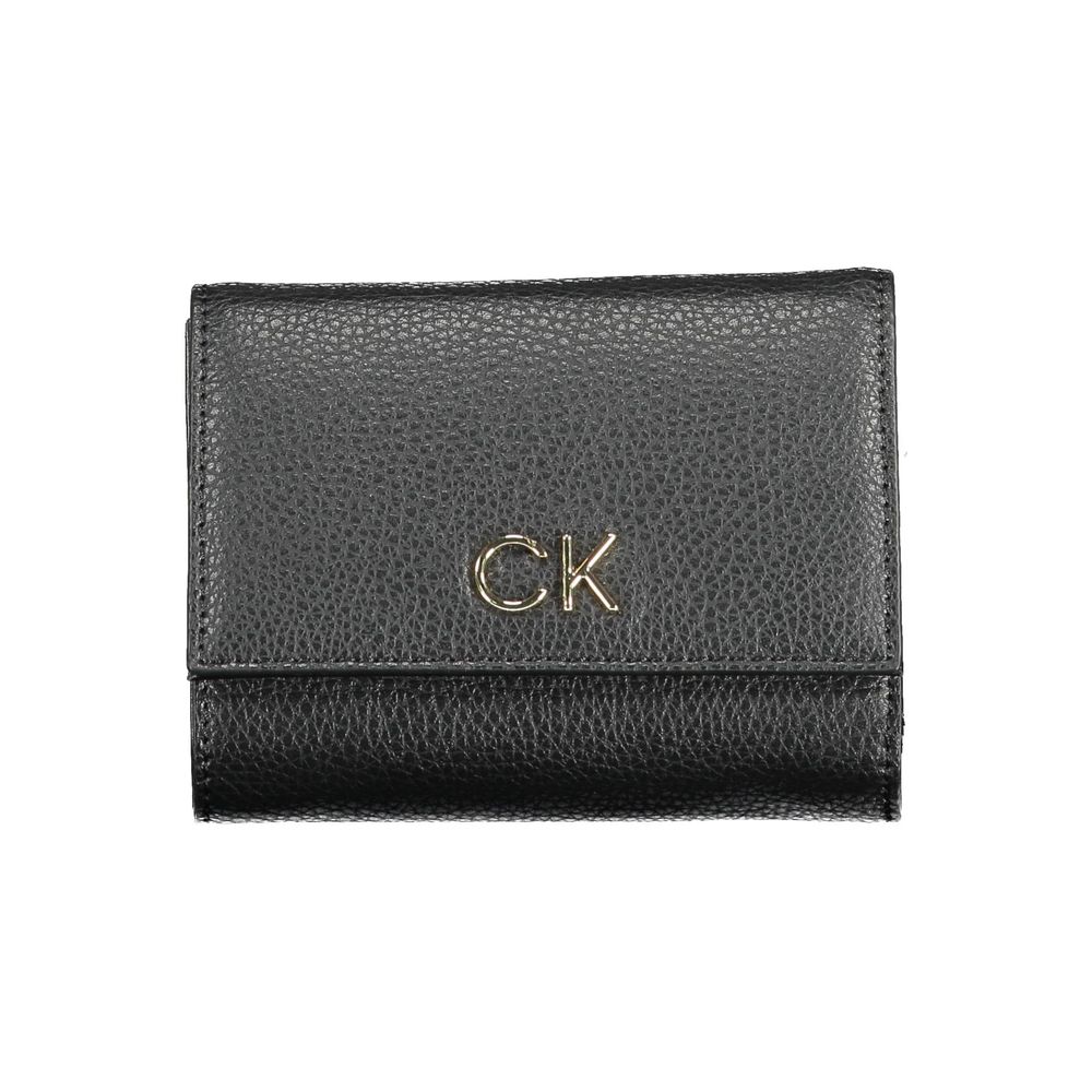 Calvin Klein Schwarzes Polyethylen Portemonnaie für Frauen