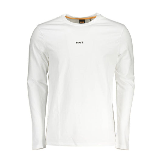 Hugo Boss Weißes Baumwolle Männer T-Shirt