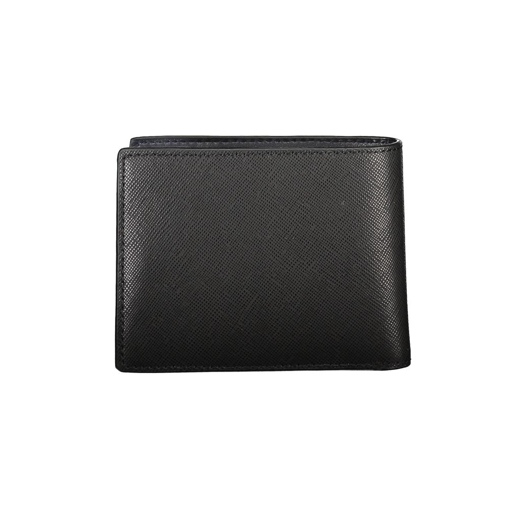 Tommy Hilfiger Schwarzes Leder Portemonnaie