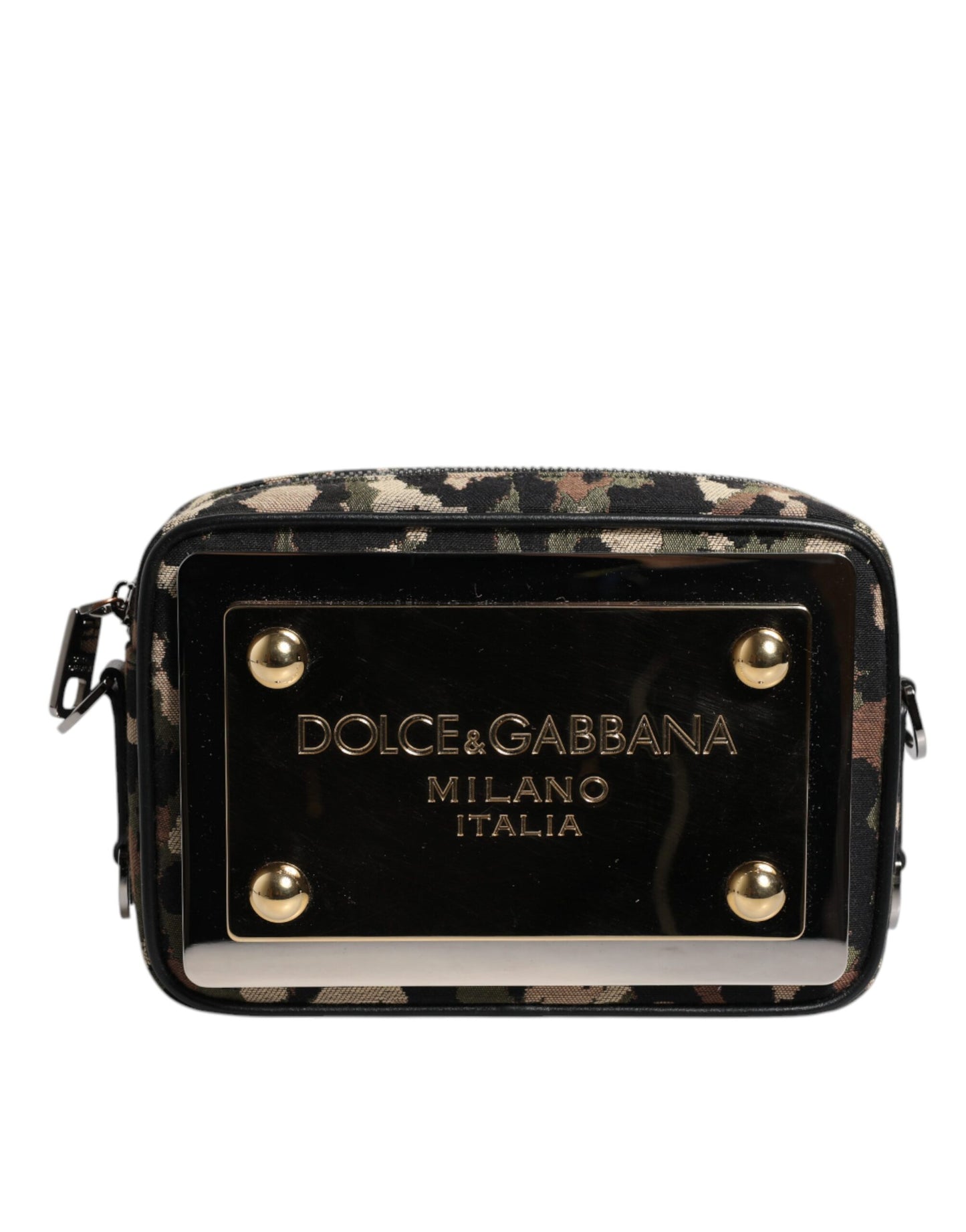 Dolce & Gabbana Multicolor Leopard Jacquard DG Logo Crossbody Tasche