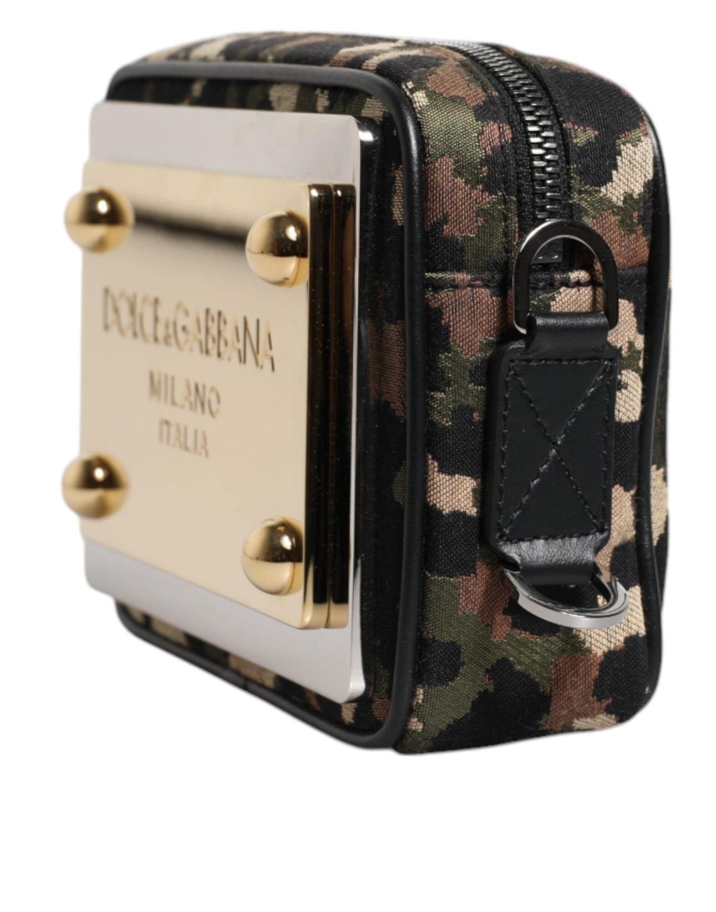 Dolce & Gabbana Multicolor Leopard Jacquard DG Logo Crossbody Tasche