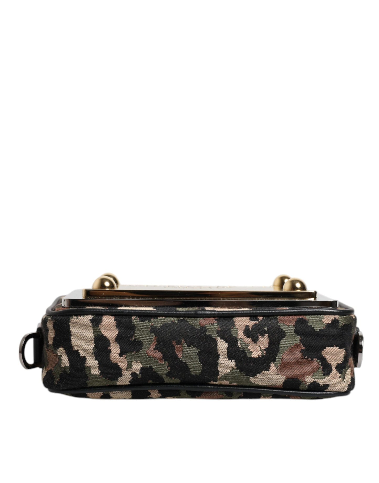 Dolce & Gabbana Multicolor Leopard Jacquard DG Logo Crossbody Tasche