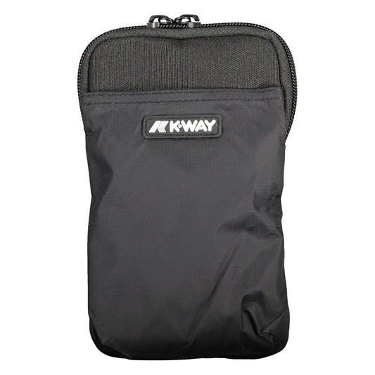 K-WAY Schwarze Polyester-Umhängetasche