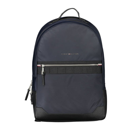 Tommy Hilfiger Eleganter blauer Rucksack mit Kontrastdetails