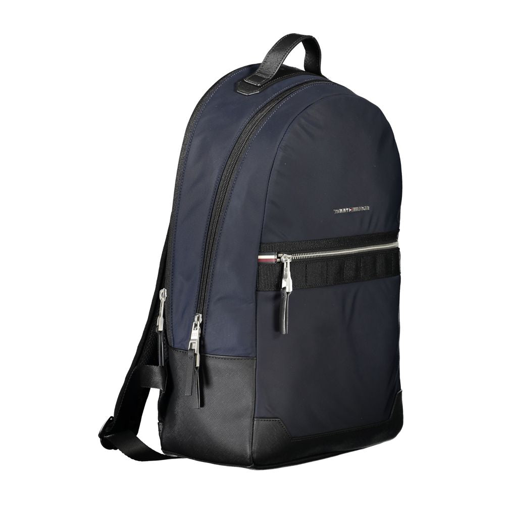 Tommy Hilfiger Eleganter blauer Rucksack mit Kontrastdetails