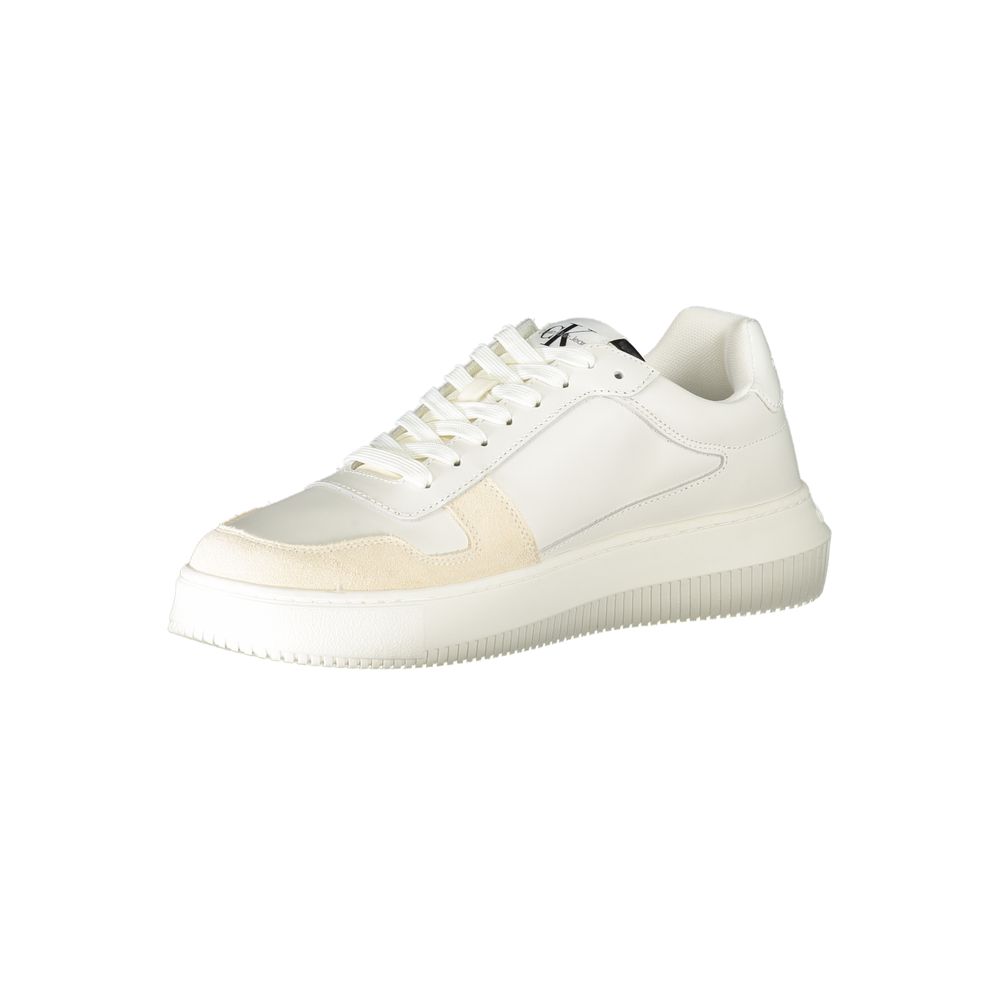 Calvin Klein Sneaker aus weißem Polyester