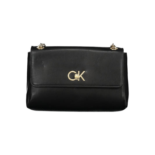 Calvin Klein Schwarze Polyester Handtasche