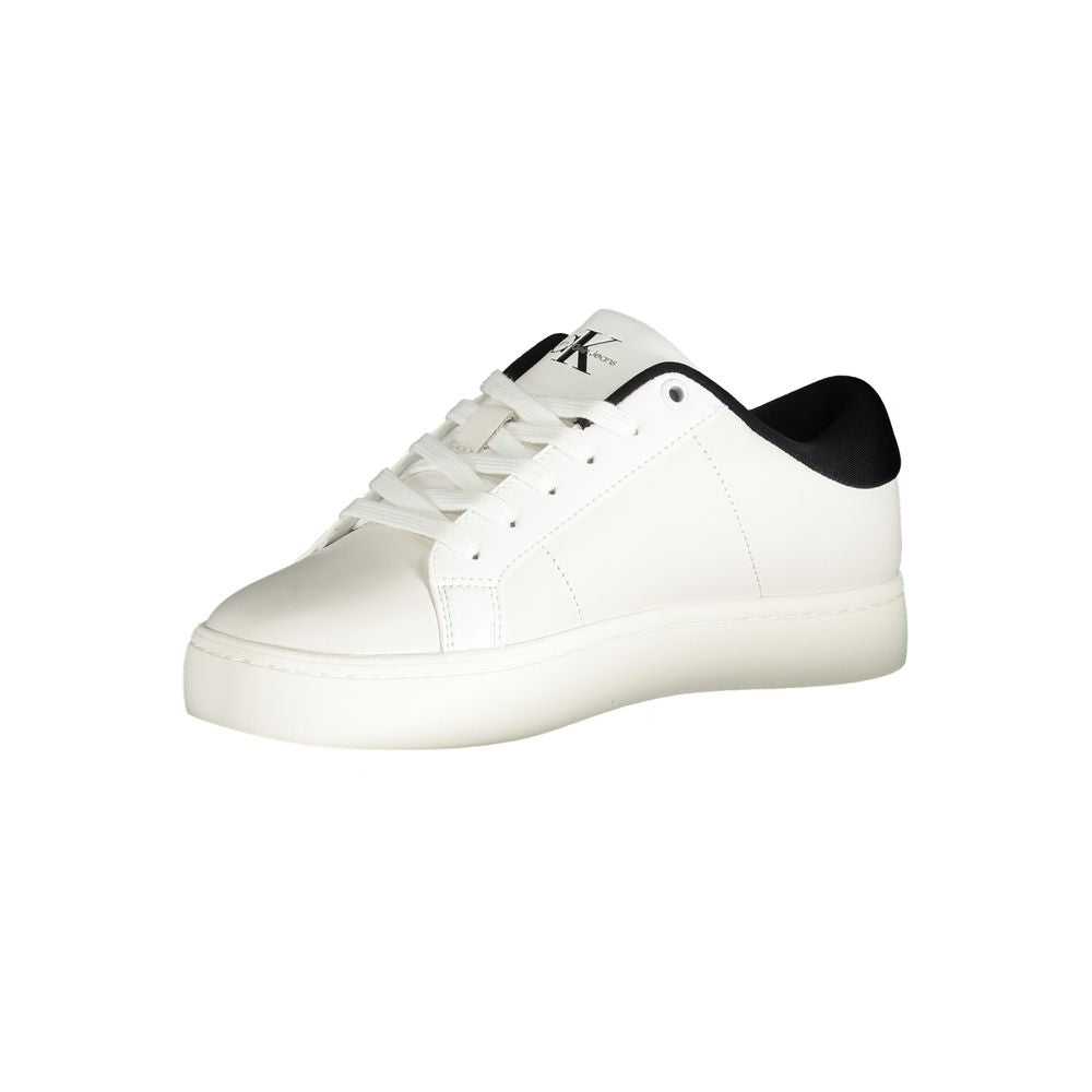 Calvin Klein Sneaker aus weißem Polyester