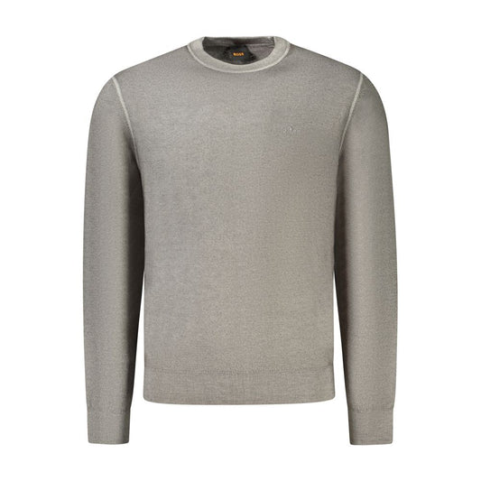 Hugo Boss Grauer Herrenpullover aus Wolle