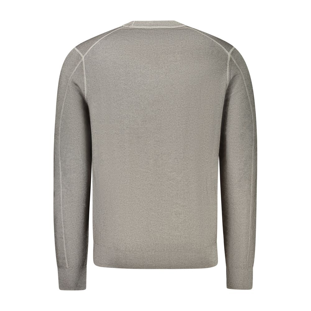 Hugo Boss Grauer Herrenpullover aus Wolle