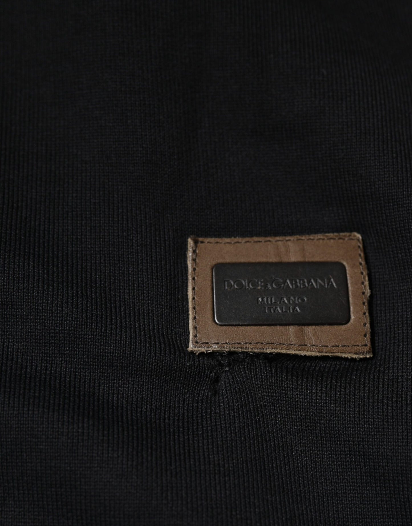 Dolce & Gabbana Schwarzes Logo-Sweatshirt mit Kapuze und Reißverschluss