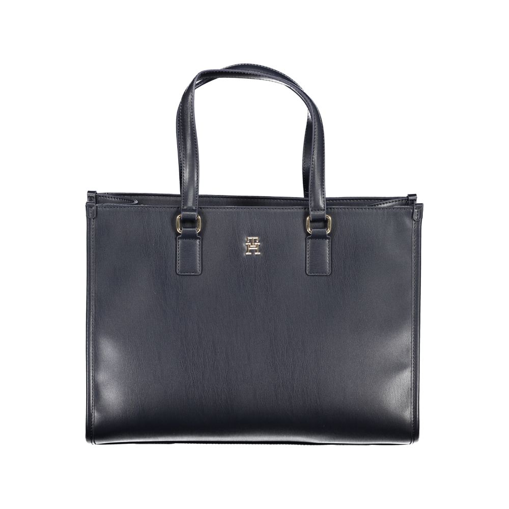 Tommy Hilfiger Blaue Polyethylen-Handtasche