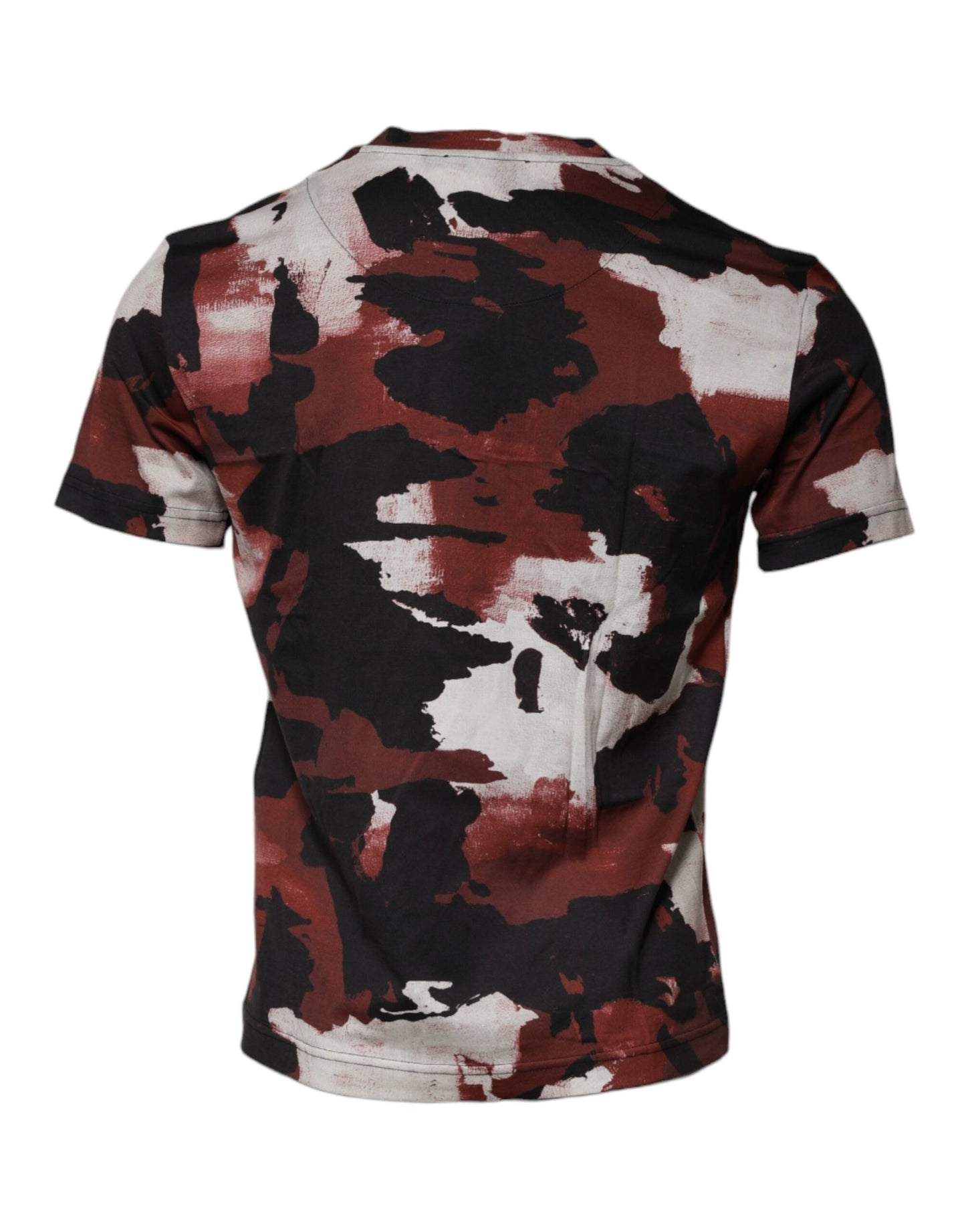 Dolce & Gabbana Multicolor Camouflage T-Shirt mit Rundhalsausschnitt