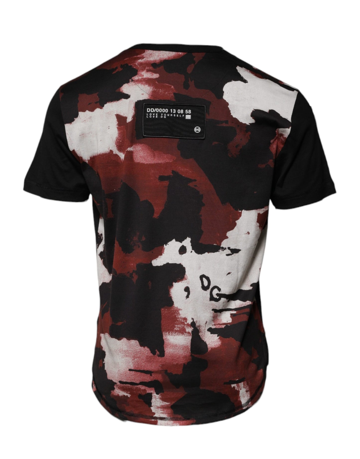 Dolce & Gabbana Multicolor Camouflage T-Shirt mit Rundhalsausschnitt