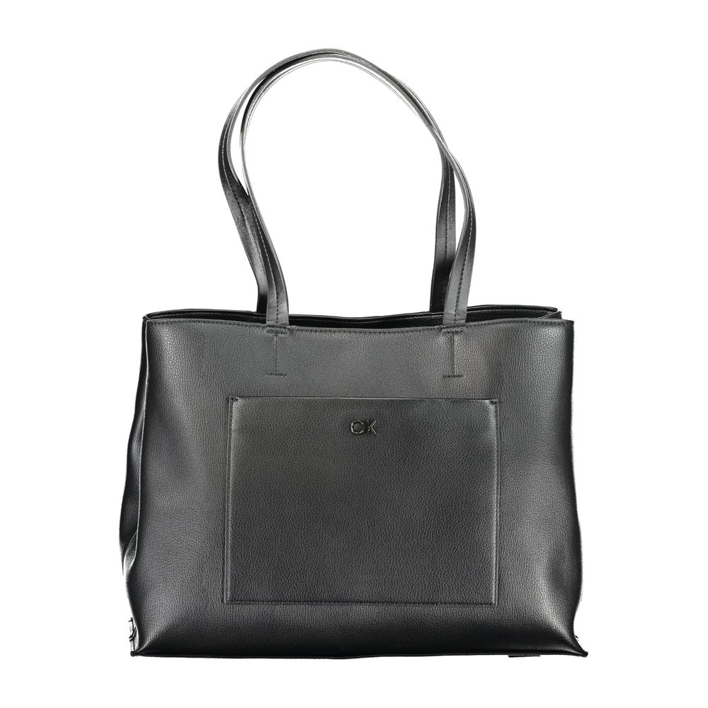 Calvin Klein Schwarze Polyester Handtasche