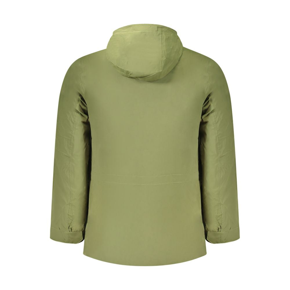 K-WAY Grüne Nylon Herrenjacke