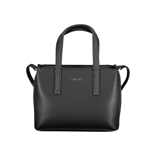 Calvin Klein Schwarze Polyester Handtasche