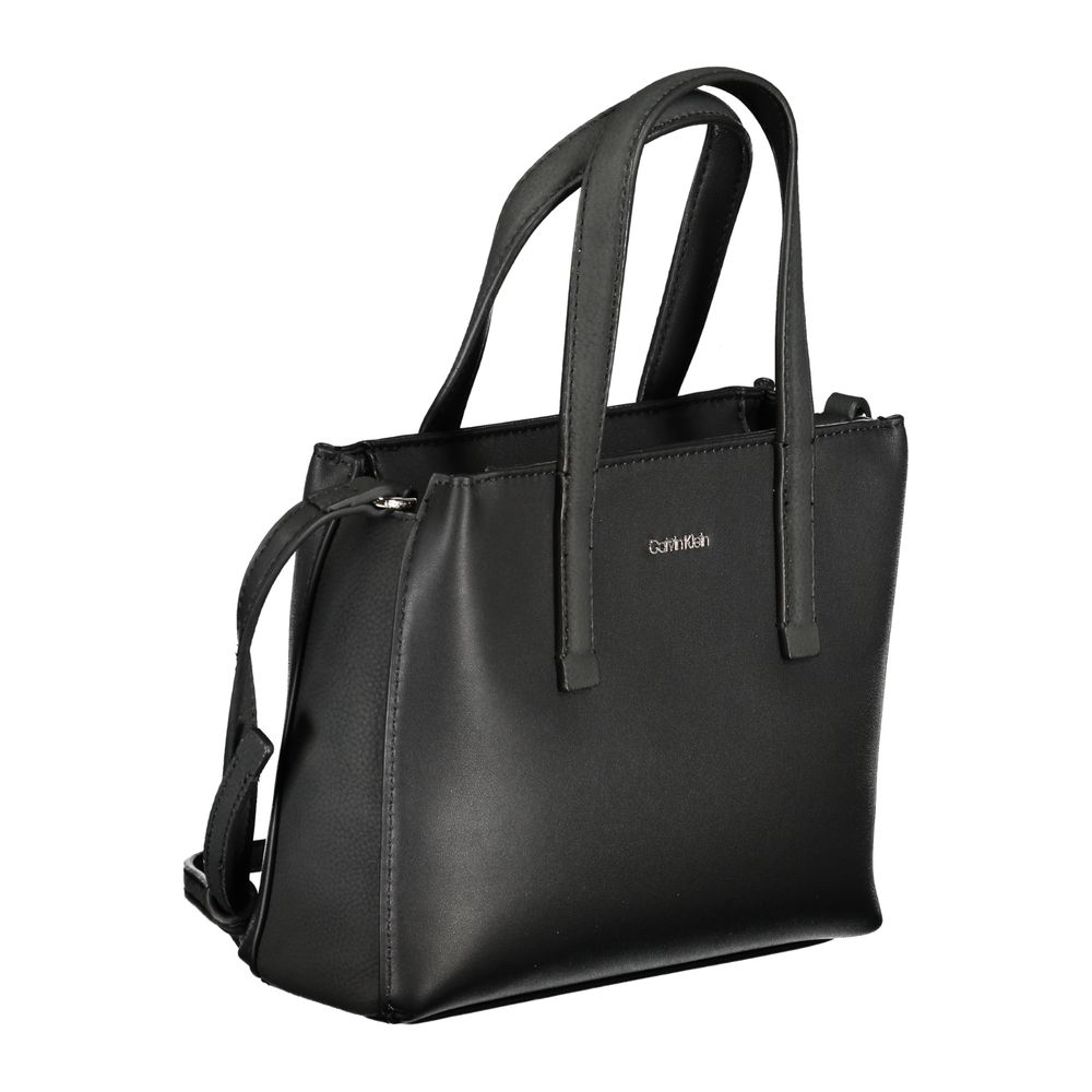 Calvin Klein Schwarze Polyester Handtasche