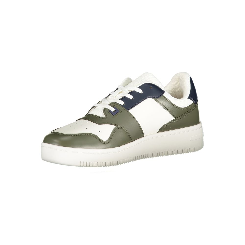 Tommy Hilfiger Grünes Leder Herren Sneaker