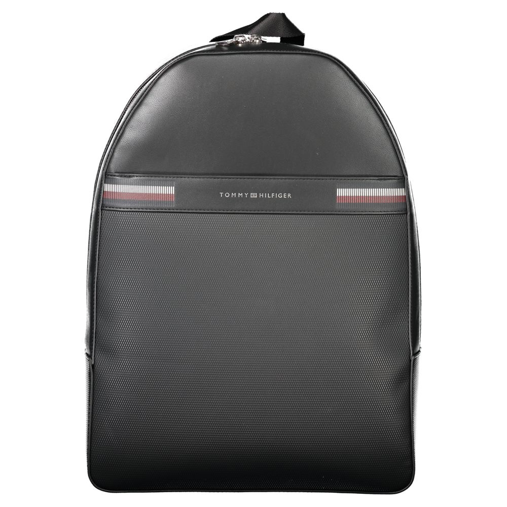 Tommy Hilfiger Schwarzer Polyethylen-Rucksack für Männer