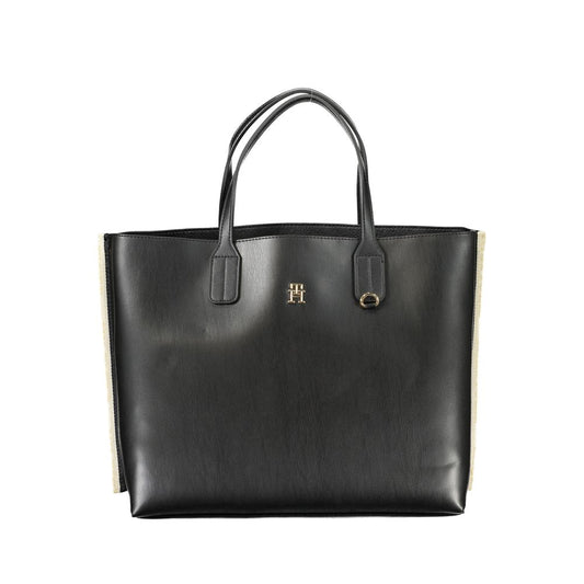 Tommy Hilfiger Schwarze Polyethylen-Handtasche