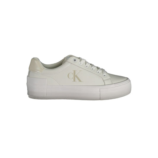 Calvin Klein Weißes Leder Damen Sneaker