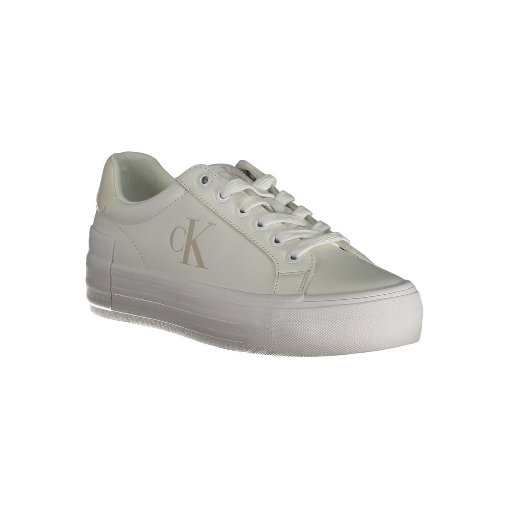 Calvin Klein Weißes Leder Damen Sneaker