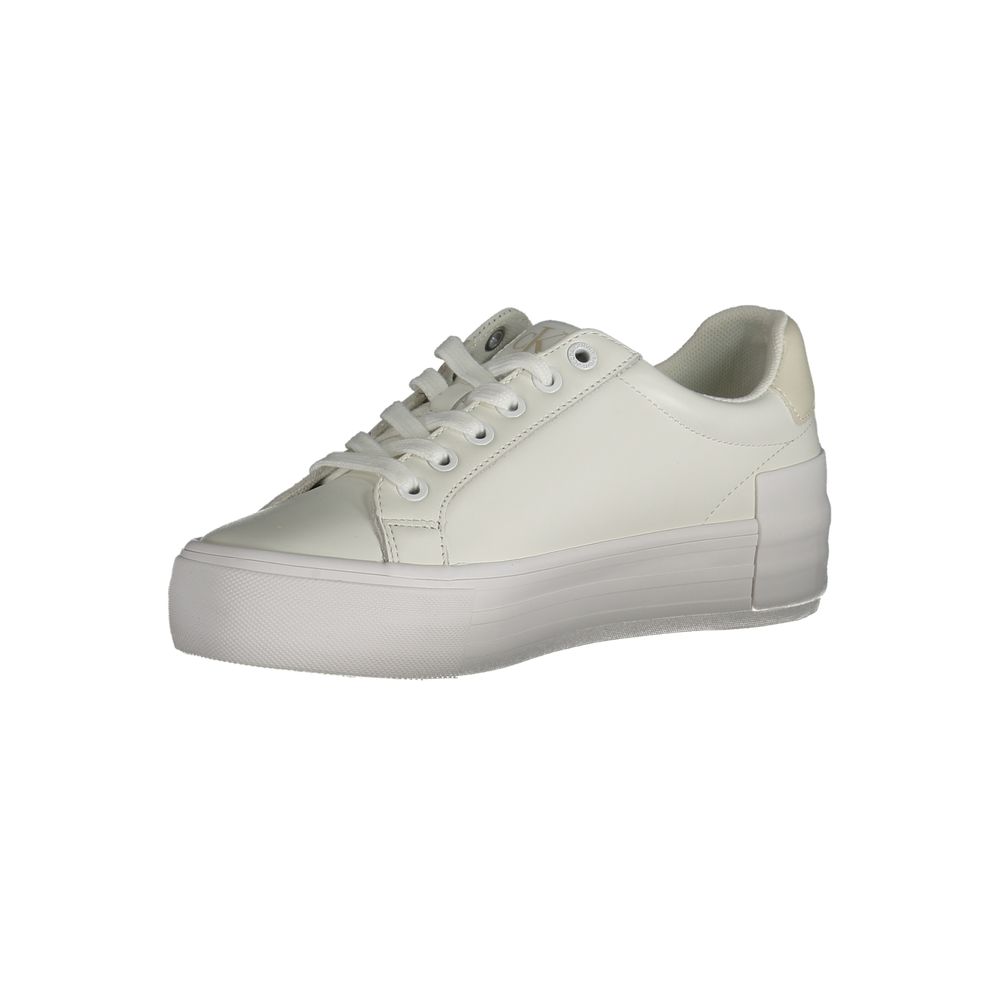 Calvin Klein Weißes Leder Damen Sneaker