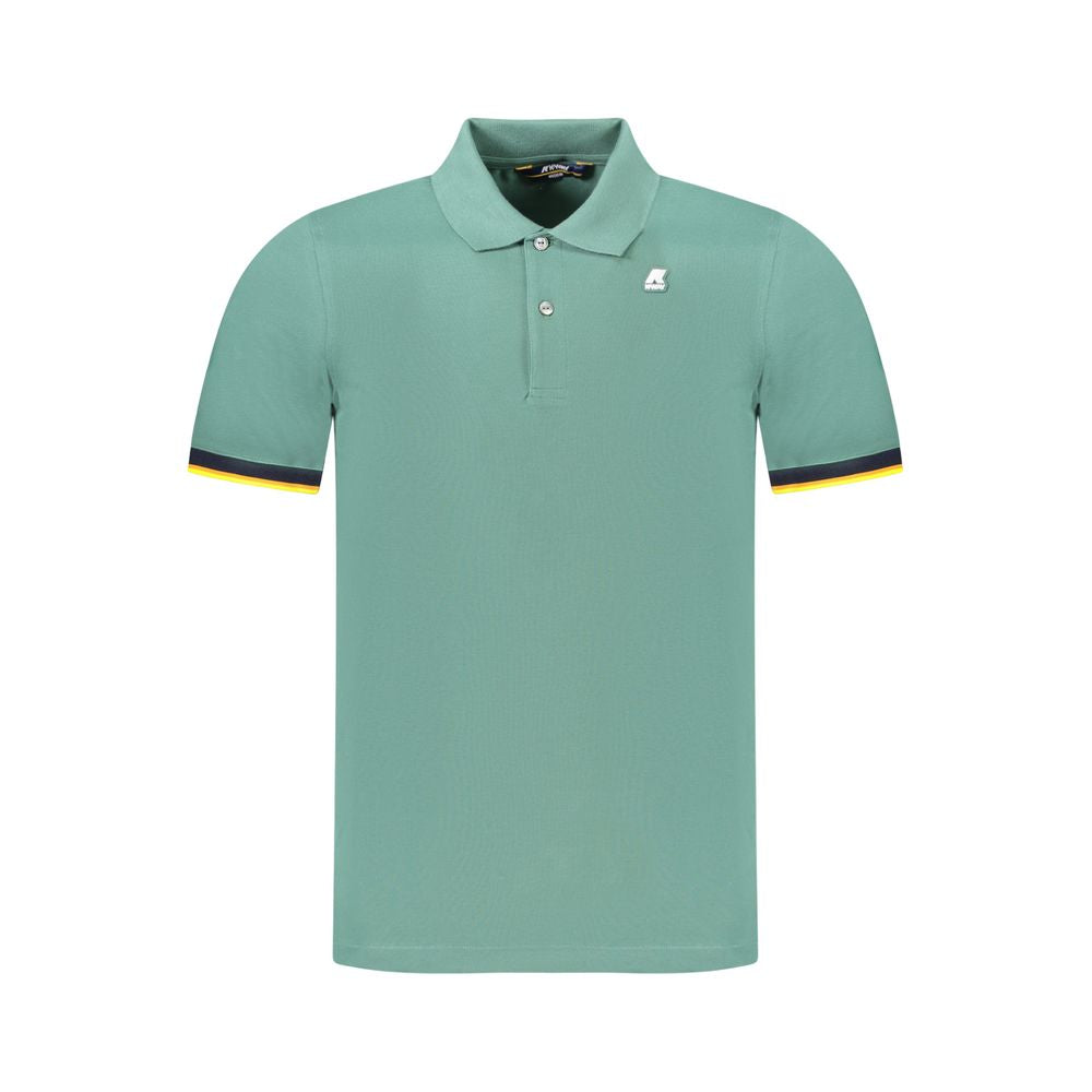 K-WAY Grünes Baumwoll-Poloshirt für Männer