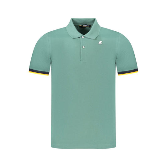 K-WAY Grünes Baumwoll-Poloshirt für Männer