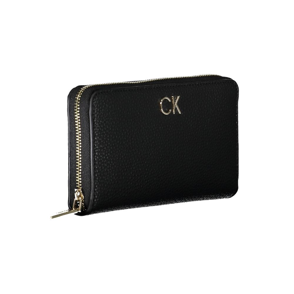 Calvin Klein Schwarzes Polyester Portemonnaie für Frauen