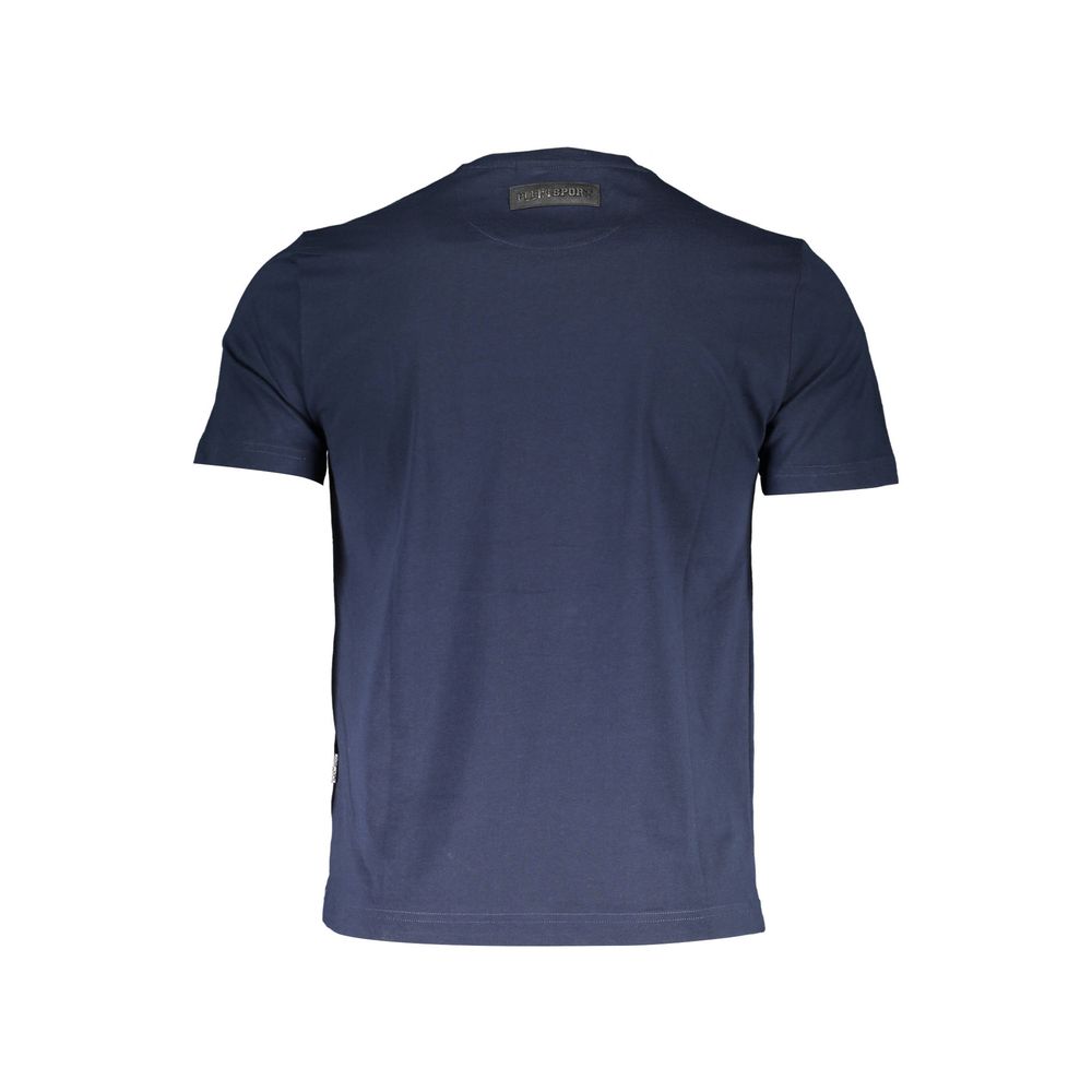 Plein Sport Blau Baumwolle Männer T-Shirt