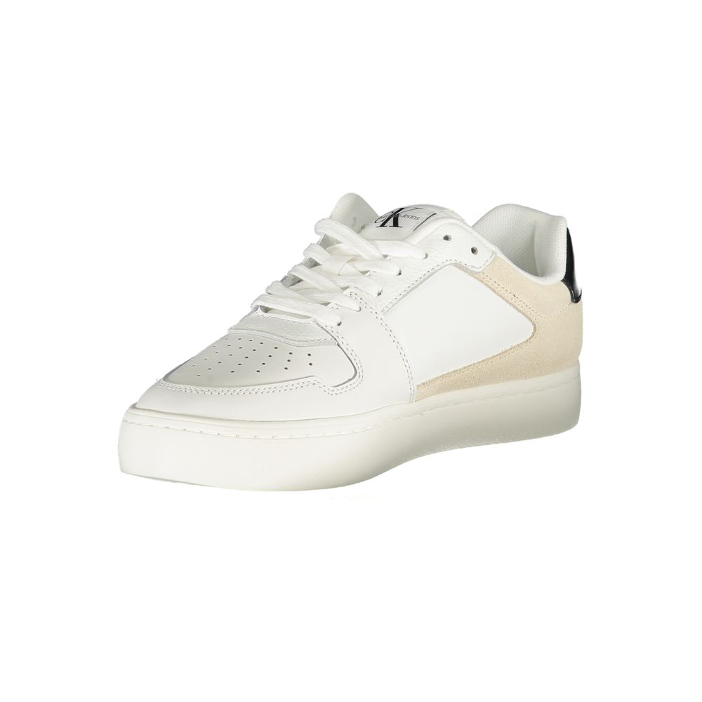 Calvin Klein Sneaker aus weißem Polyester