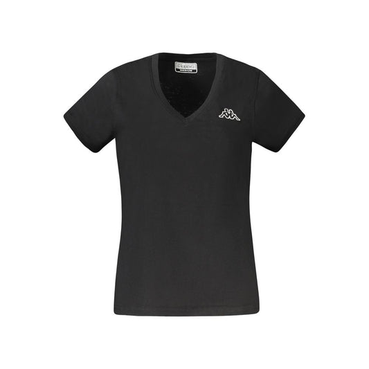 Kappa Schwarzes Baumwoll-T-Shirt für Frauen